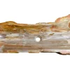 40" Petrified Wood Stone Vessel Sink, Brown, Red Orange, PEWD-#024