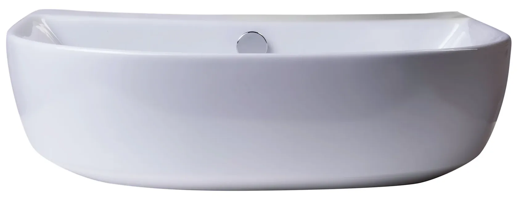 ALFI 20" White D-Bowl Porcelain Wall Mounted Bath Sink, AB110