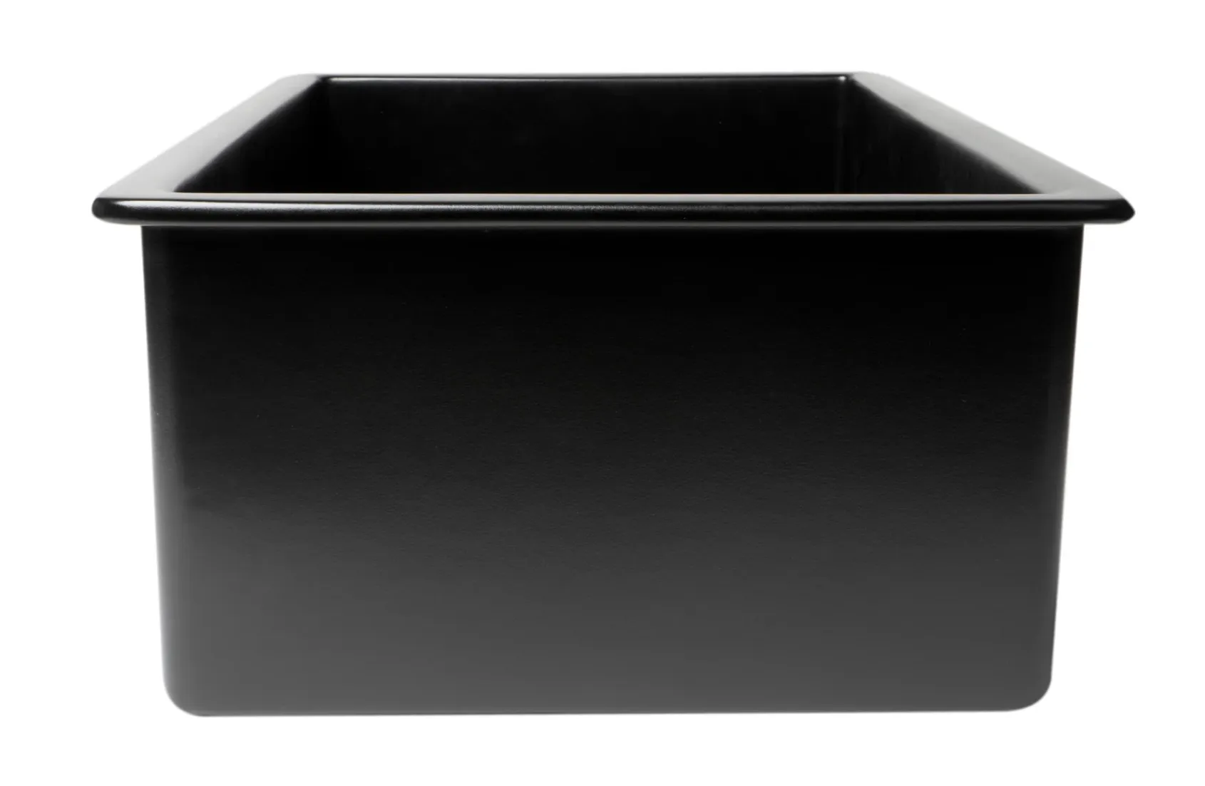 ALFI brand 32" Drop In Fireclay Kitchen Sink, Black Matte, No Faucet Hole, ABF3219SUD-BM