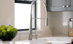 ALFI brand AB2039 Solid Stainless Steel Commercial Spring Kitchen Faucet