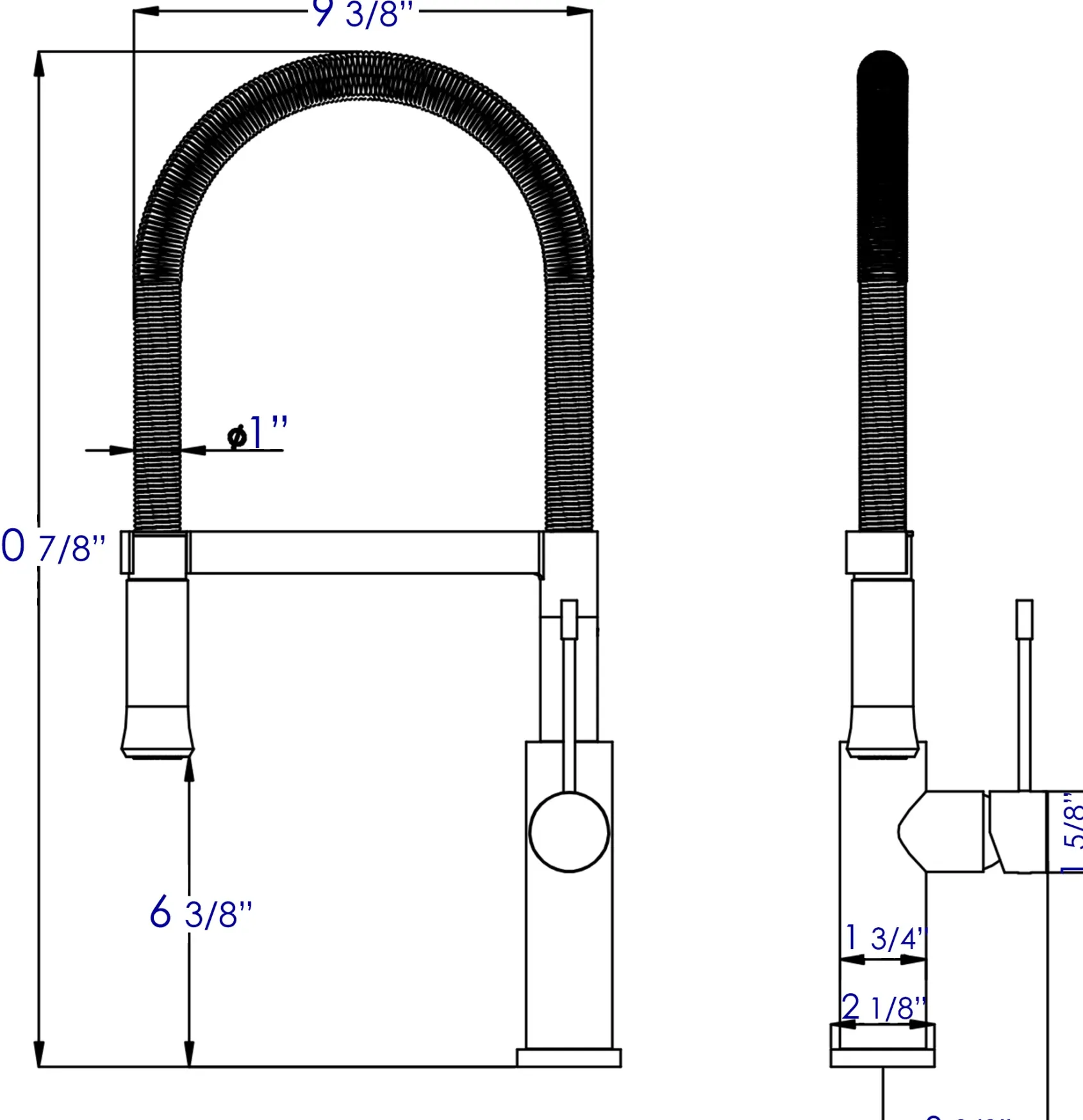 ALFI Brushed Gooseneck Single Hole Faucet, AB2015