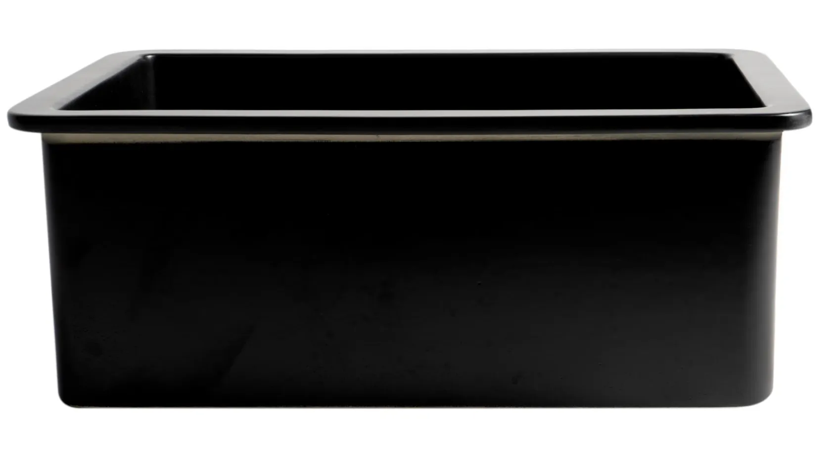 ALFI brand 27" Dual Mount Fireclay Kitchen Sink, Black Matte, No Faucet Hole, ABF2718UD-BM
