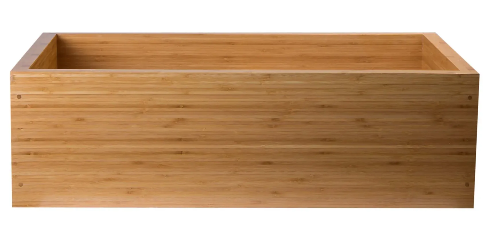 ALFI 33" Double Bowl Bowl Bamboo Farmhouse Apron Sink, AB3321