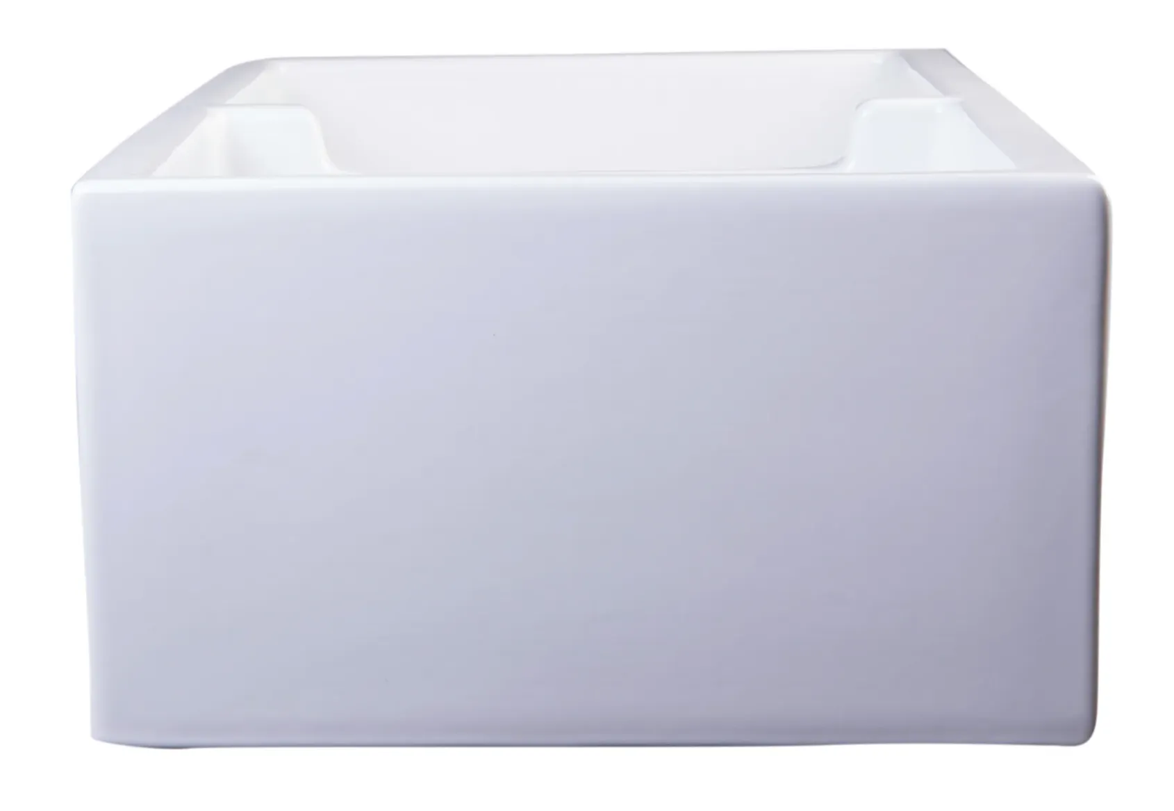 ALFI 39" Fireclay Double Bowl Bowl Farmhouse Apron Sink, White, AB3918DB-W