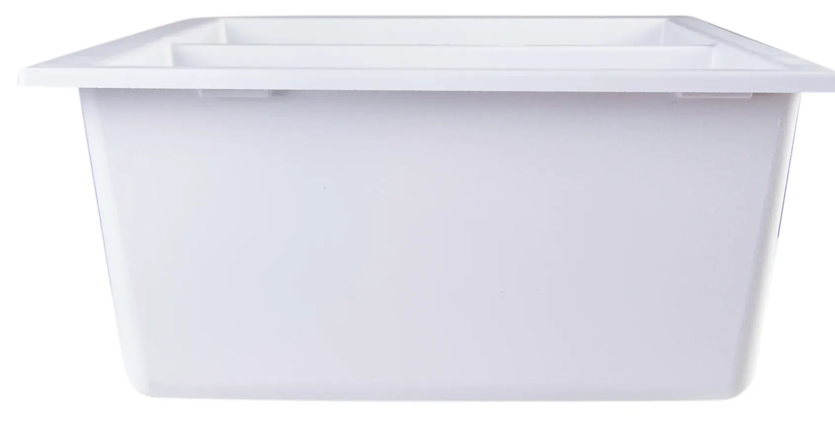 ALFI White 34" Undermount Double Bowl Granite Composite Kitchen Sink, AB3420UM-W