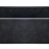 30" Black Granite Stone Farmhouse Kitchen Sink, Single Bowl, Smooth Reversible, KF302010SB-NLP-BK