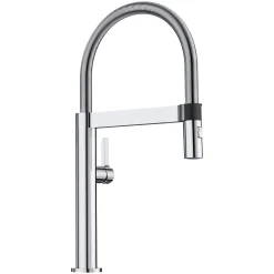 Blanco Culina 1.8 GPM Brass Kitchen Faucet, Semi-Pro, Polished Chrome, 441624