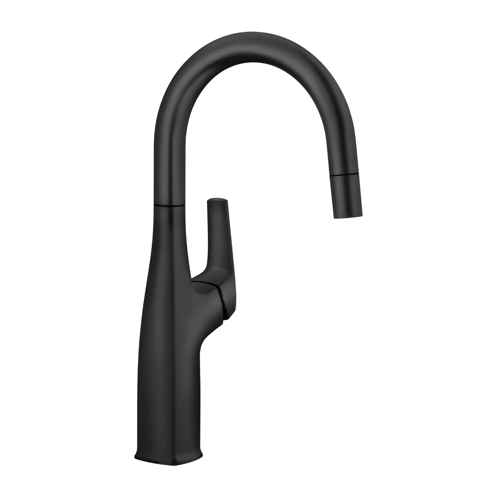 Blanco Rivana Pull-Down Bar Faucet, Matte Black, 1.5 GPM, Brass, 443021