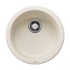 Blanco Rondo 18" Round Silgranit Bar/Prep Sink, Soft White, No Faucet Hole, 527407