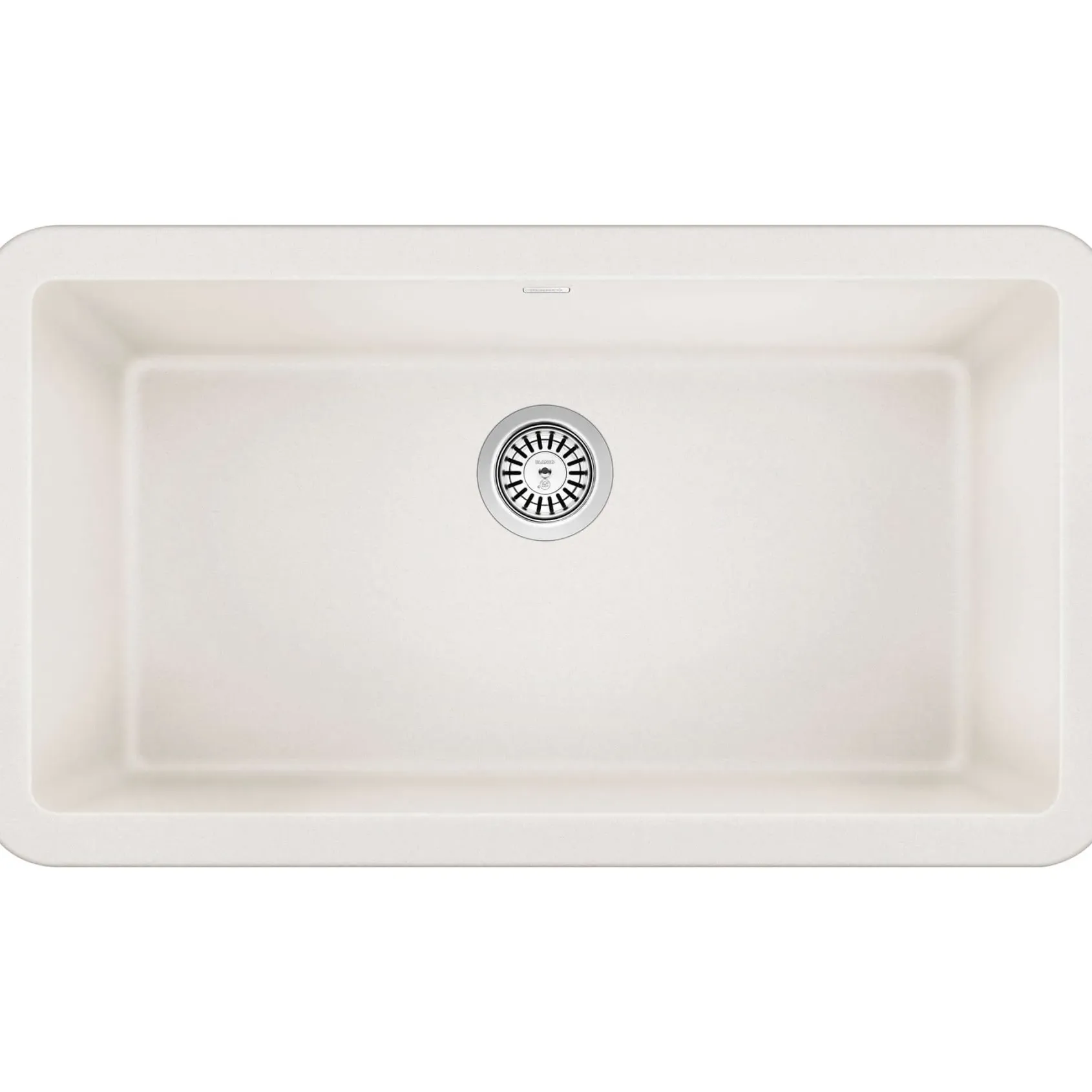 Blanco Ikon 33" Granite Composite Farmhouse Sink, Silgranit, White, 401899
