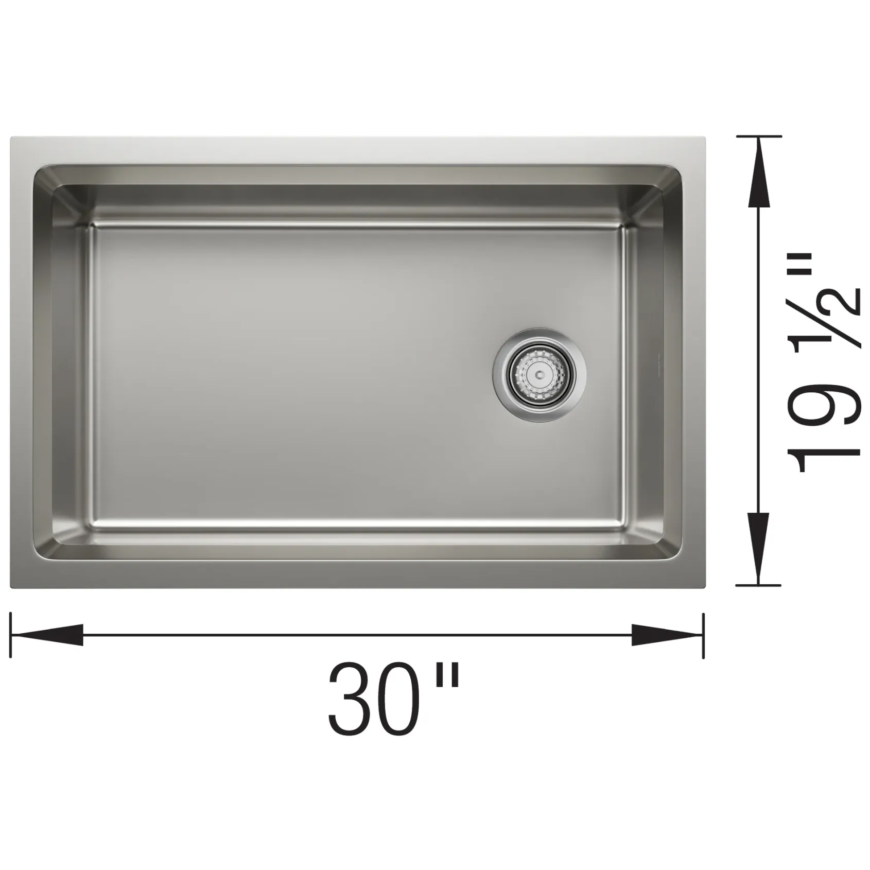 Blanco Inteos 30" Undermount Stainless Steel Workstation Kitchen Sink, Satin Polish, 18 Gauge, No Faucet Hole, 443299