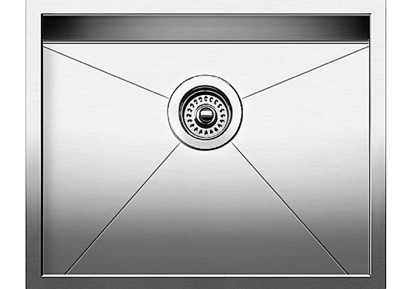 Blanco Precision 22" Undermount Stainless Steel Kitchen Sink, 18 Gauge, Satin Polish, 516210