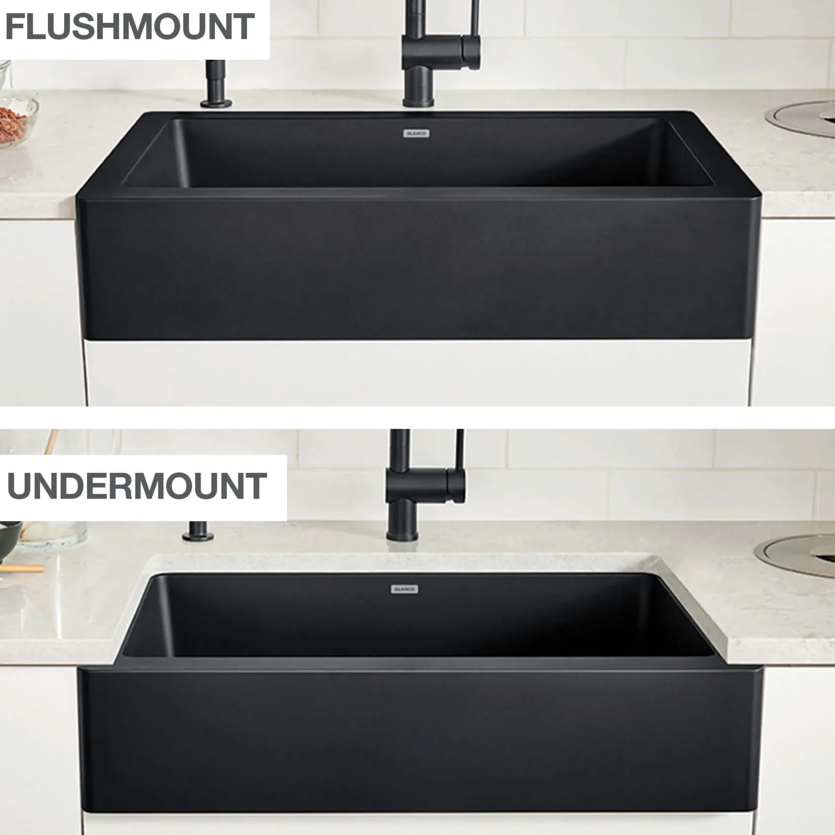 Blanco Vintera 30" Granite Composite Workstation Farmhouse Sink, Silgranit, White, 526541