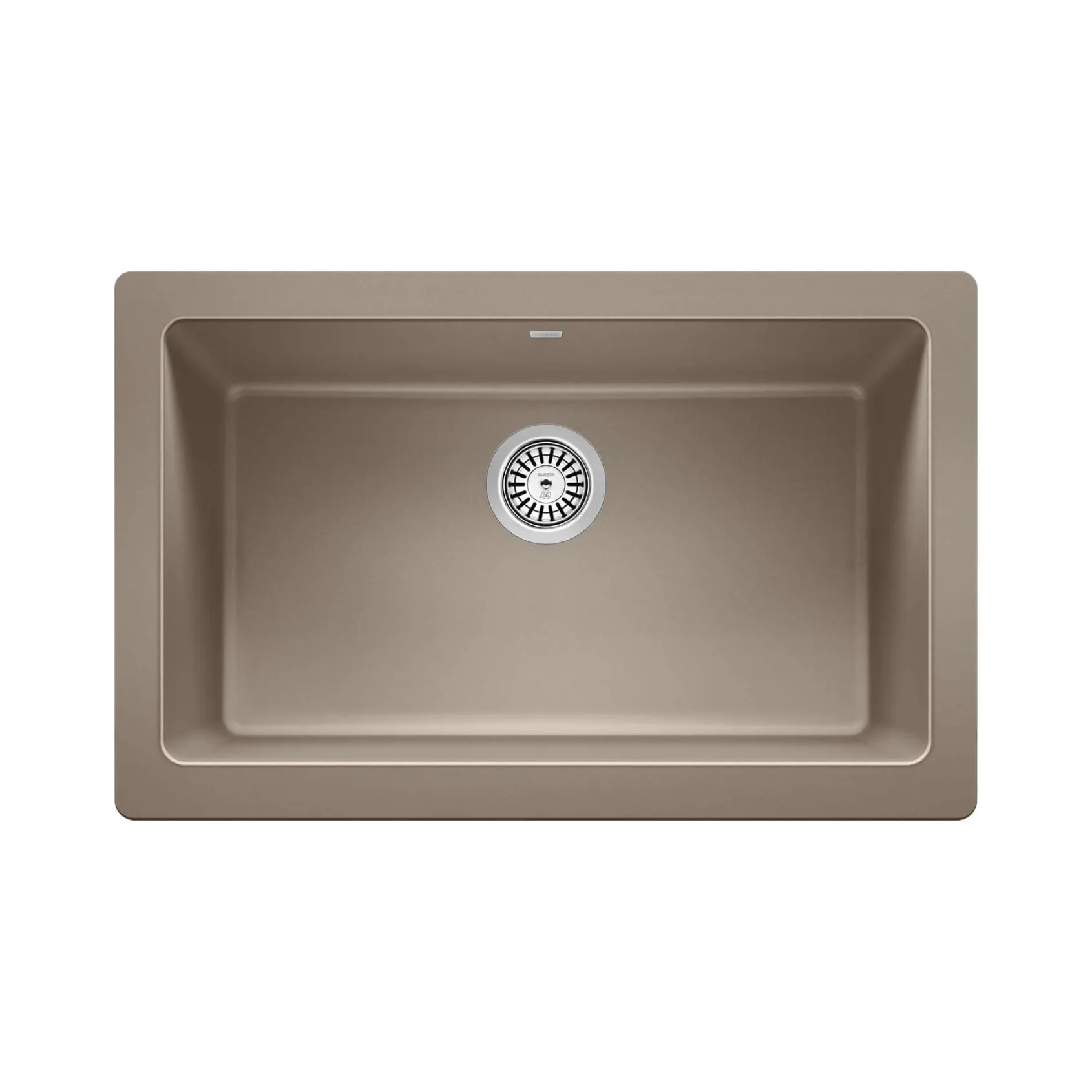 Blanco Vintera 30" Granite Composite Workstation Farmhouse Sink, Silgranit, Truffle, 526544
