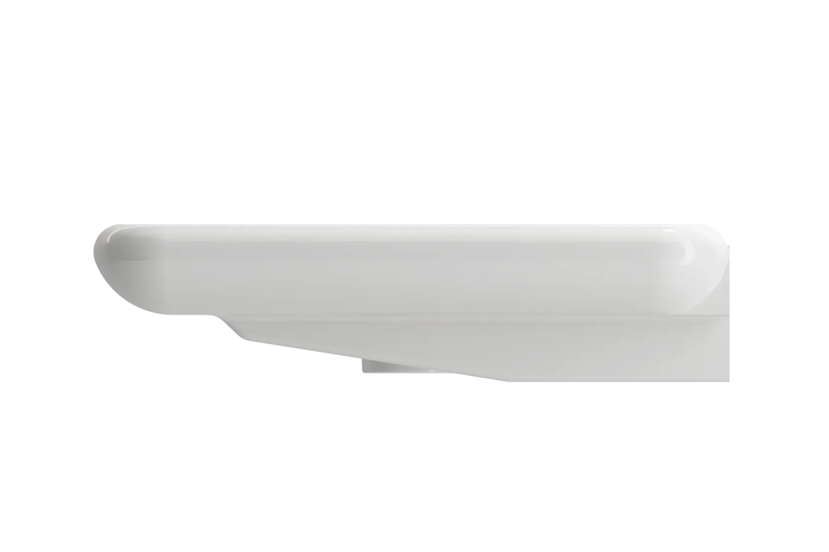 BOCCHI Fenice 36" Rectangle Wallmount Fireclay Bathroom Sink, White, Single Faucet Hole, 1490-001-0126