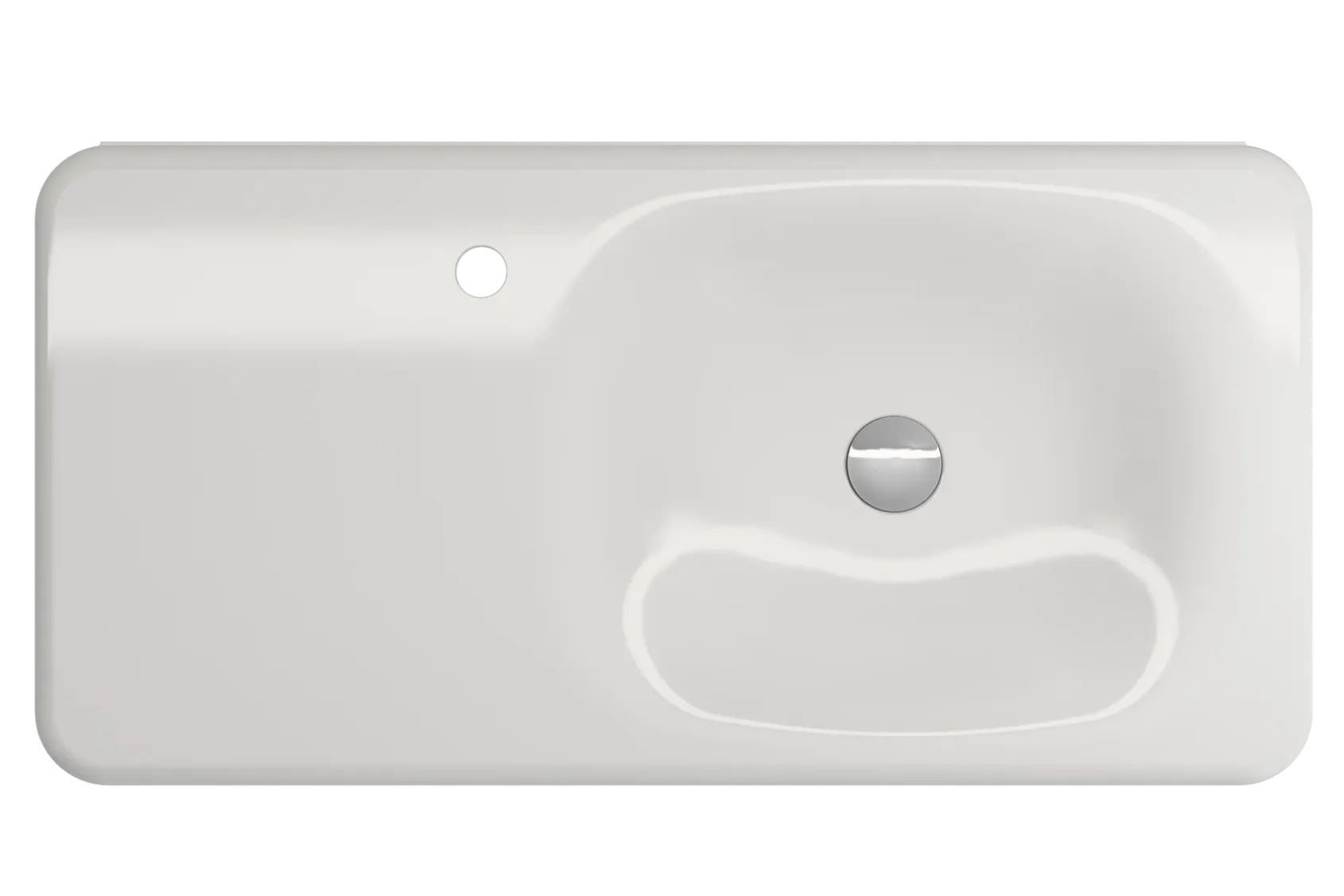 BOCCHI Fenice 36" Rectangle Wallmount Fireclay Bathroom Sink, White, Single Faucet Hole, 1490-001-0126