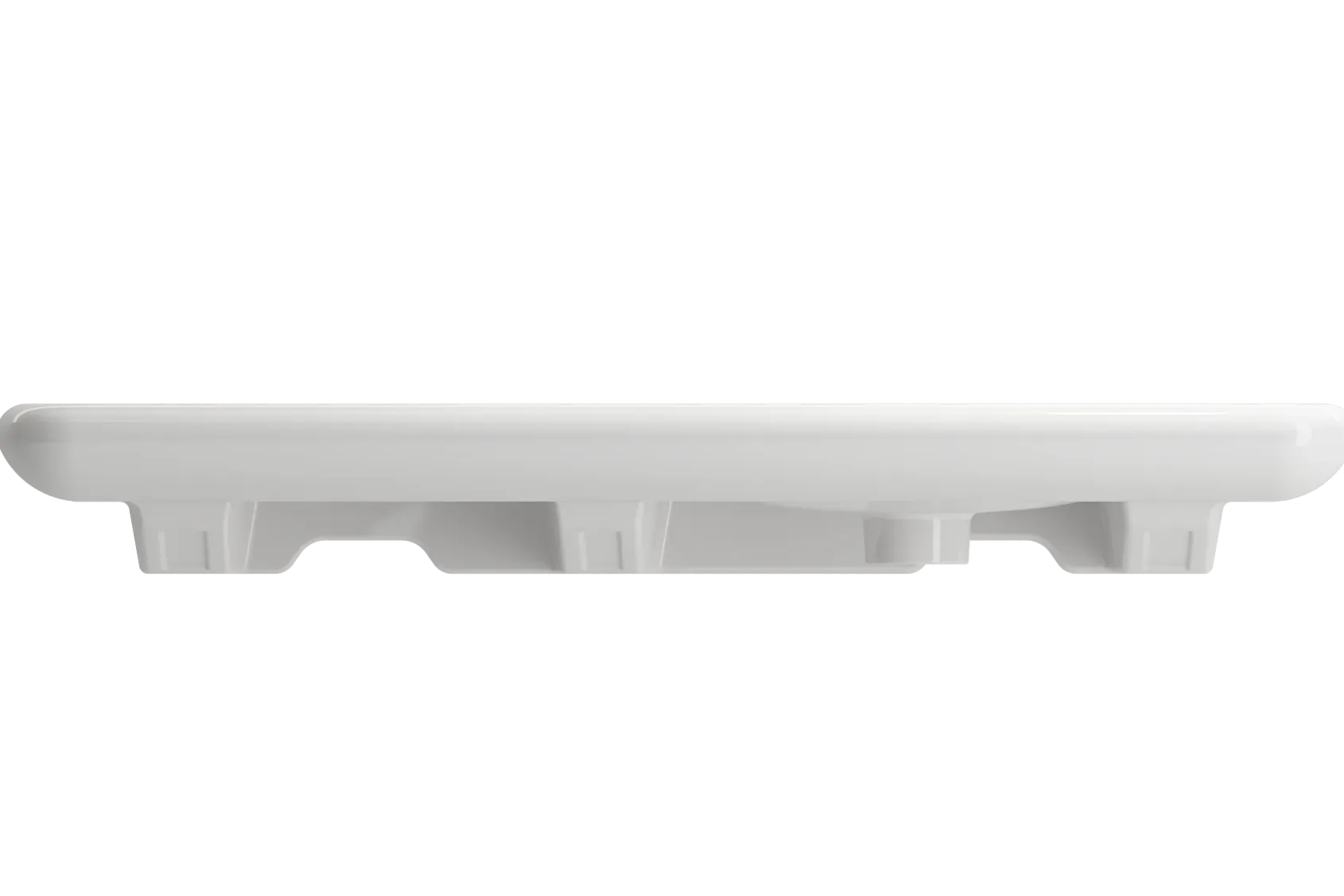BOCCHI Fenice 36" Rectangle Wallmount Fireclay Bathroom Sink, White, Single Faucet Hole, 1490-001-0126