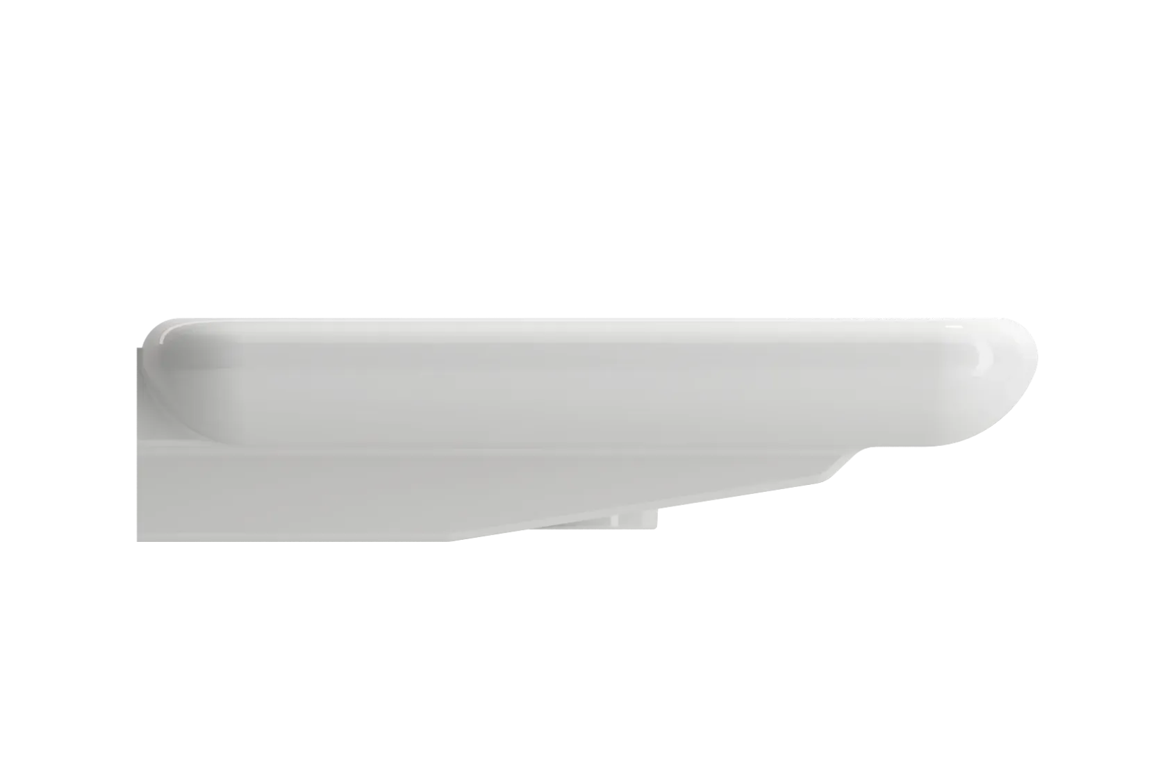 BOCCHI Fenice 36" Rectangle Wallmount Fireclay Bathroom Sink, White, Single Faucet Hole, 1490-001-0126