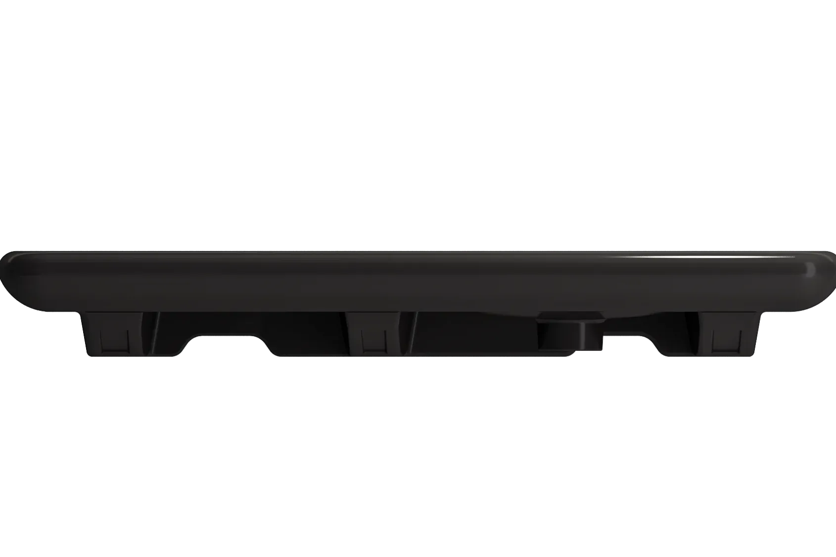 BOCCHI Fenice 36" Rectangle Wallmount Fireclay Bathroom Sink, Matte Black, Single Faucet Hole, 1490-004-0126