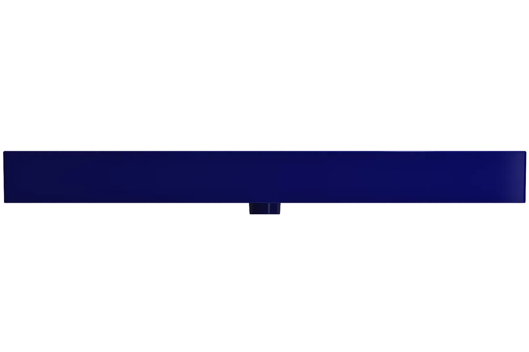 BOCCHI Milano 48" Rectangle Wallmount Fireclay Bathroom Sink, Sapphire Blue, 3 Faucet Hole, 1394-010-0127