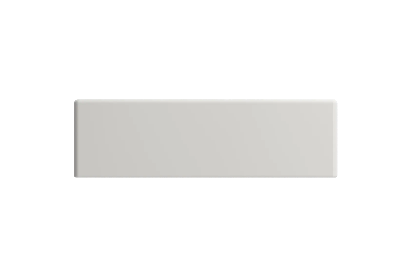 BOCCHI Milano Small 15" Rectangle Wallmount Fireclay Bathroom Sink, Biscuit, Single Faucet Hole, 1419-014-0126