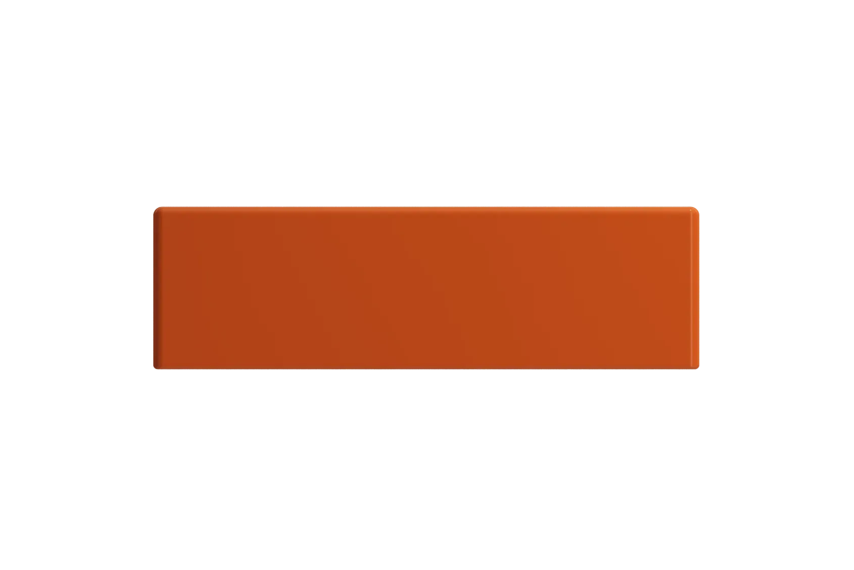 BOCCHI Milano Small 15" Rectangle Wallmount Fireclay Bathroom Sink, Orange, Single Faucet Hole, 1419-012-0126