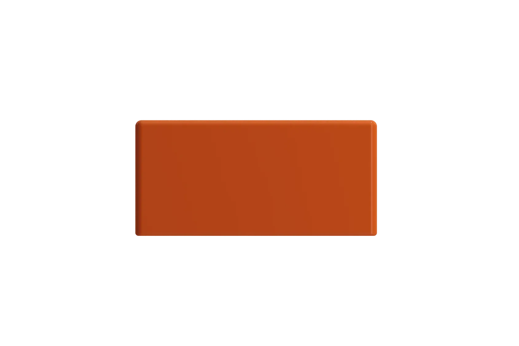 BOCCHI Milano Small 15" Rectangle Wallmount Fireclay Bathroom Sink, Orange, Single Faucet Hole, 1419-012-0126