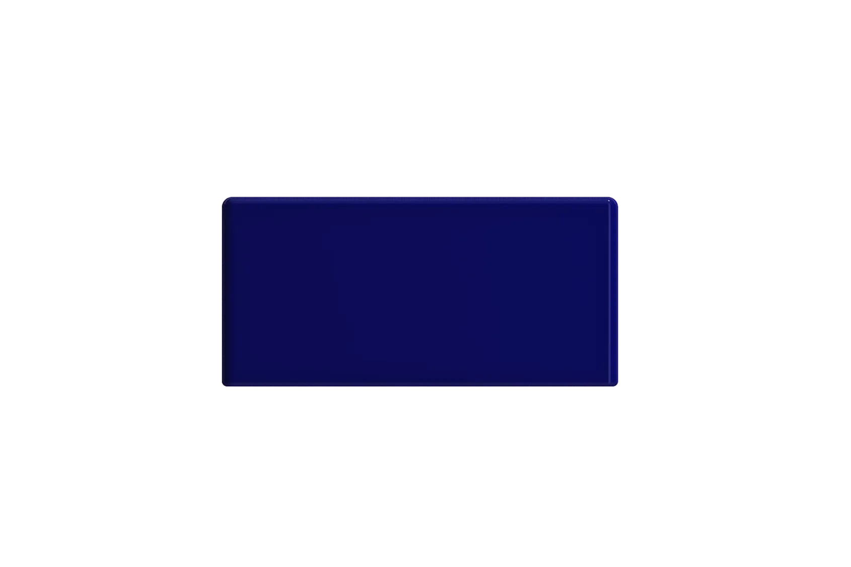 BOCCHI Milano Small 15" Rectangle Wallmount Fireclay Bathroom Sink, Sapphire Blue, Single Faucet Hole, 1418-010-0126