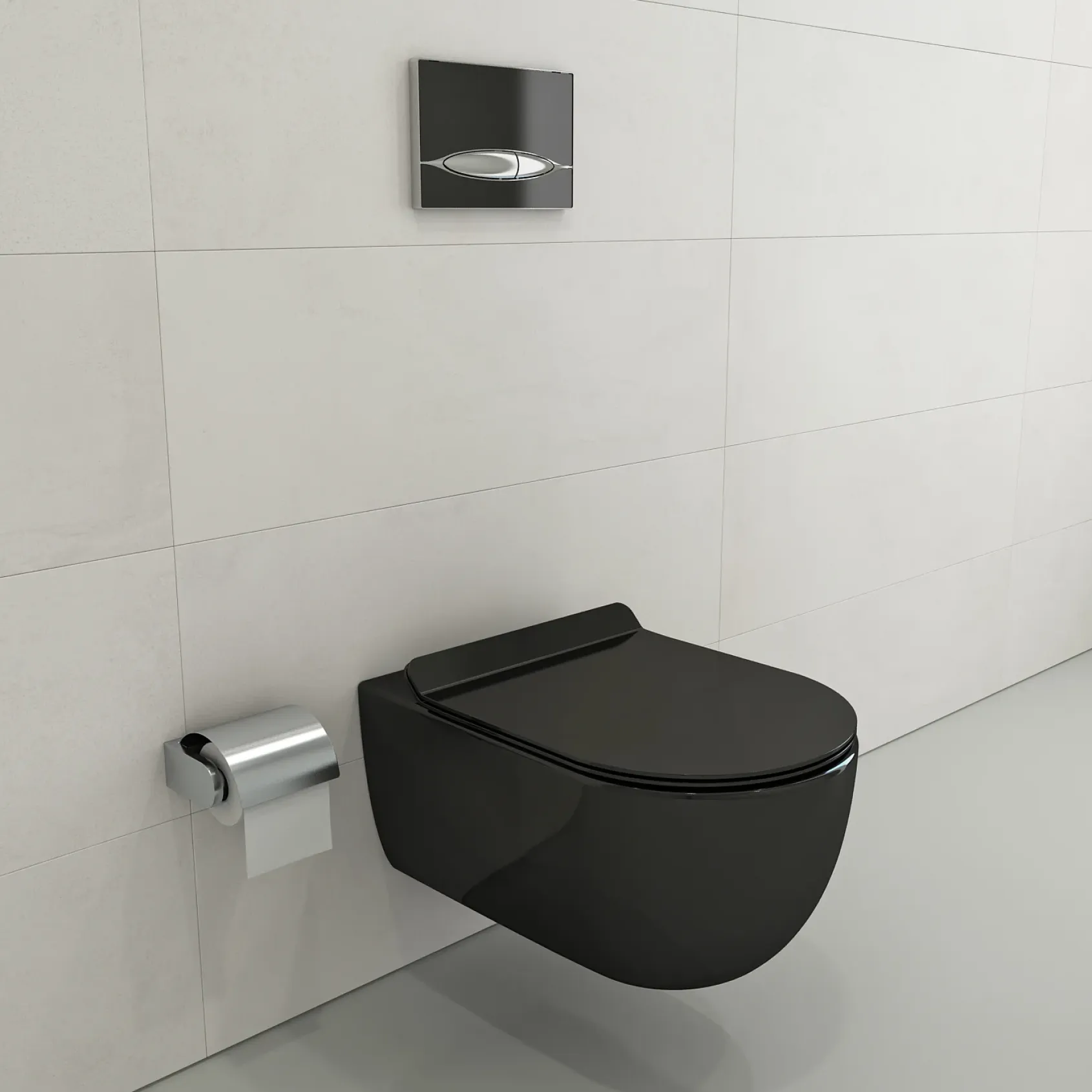 BOCCHI Milano Toilet Seat for 1632 model in Black, A0337-005