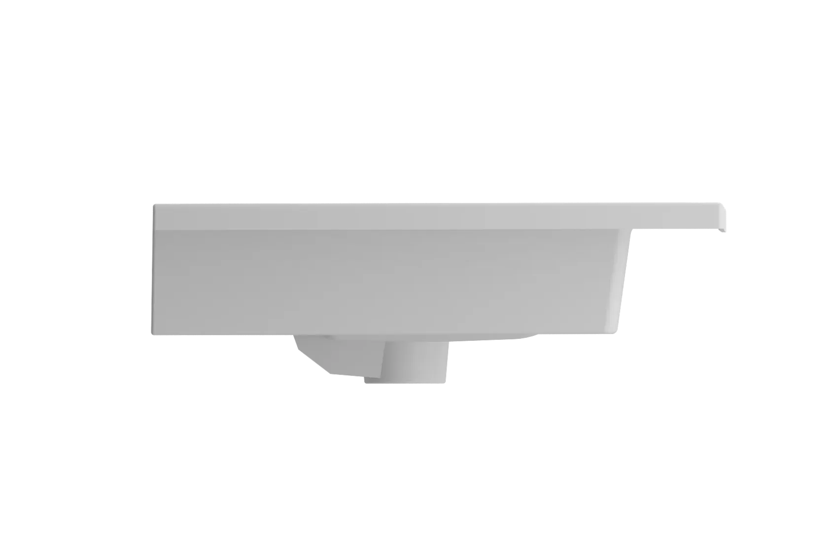 BOCCHI Ravenna 32" Rectangle Wallmount Fireclay Bathroom Sink, Matte White, 3 Faucet Hole, 1113-002-0127