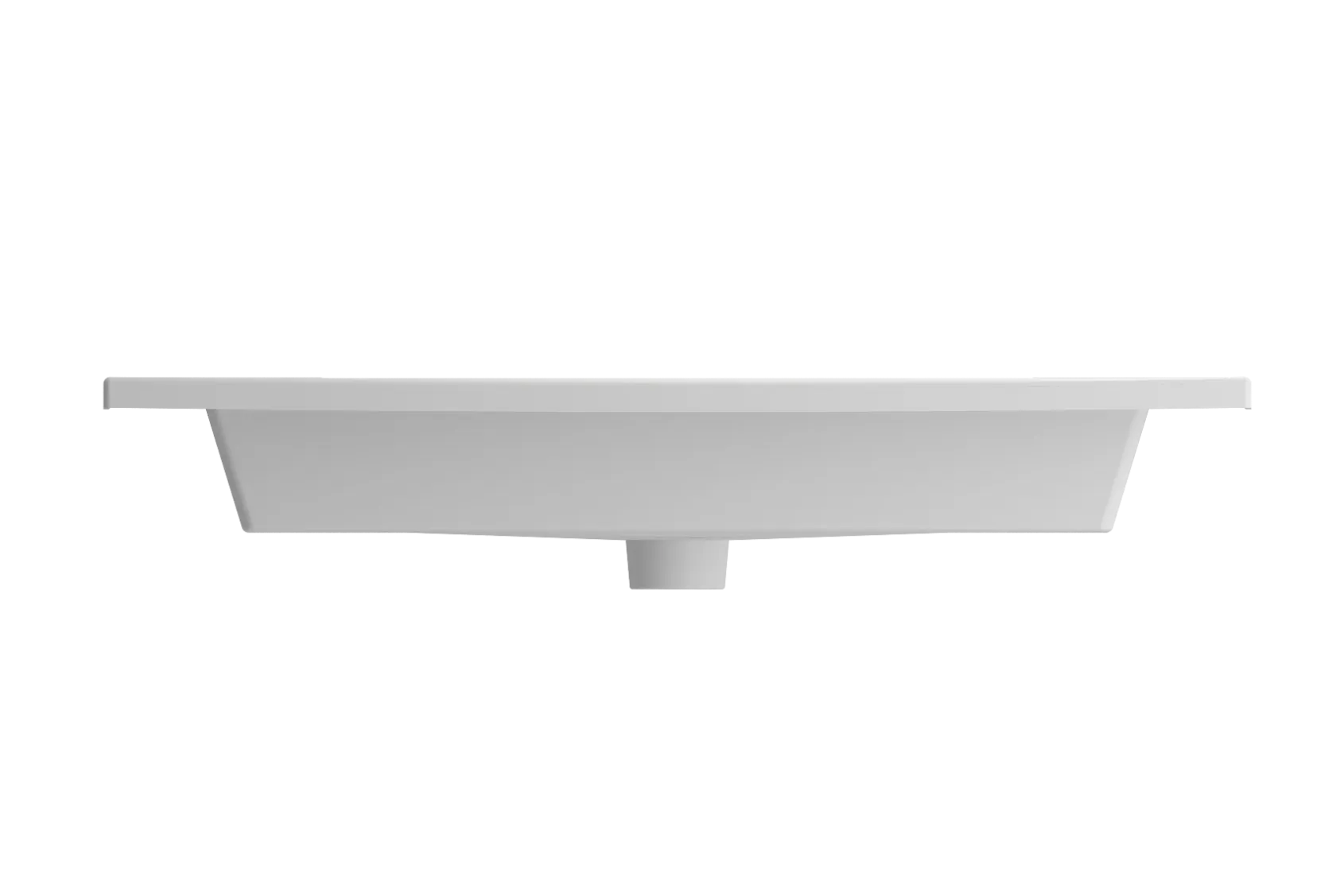 BOCCHI Ravenna 32" Rectangle Wallmount Fireclay Bathroom Sink, Matte White, 3 Faucet Hole, 1113-002-0127
