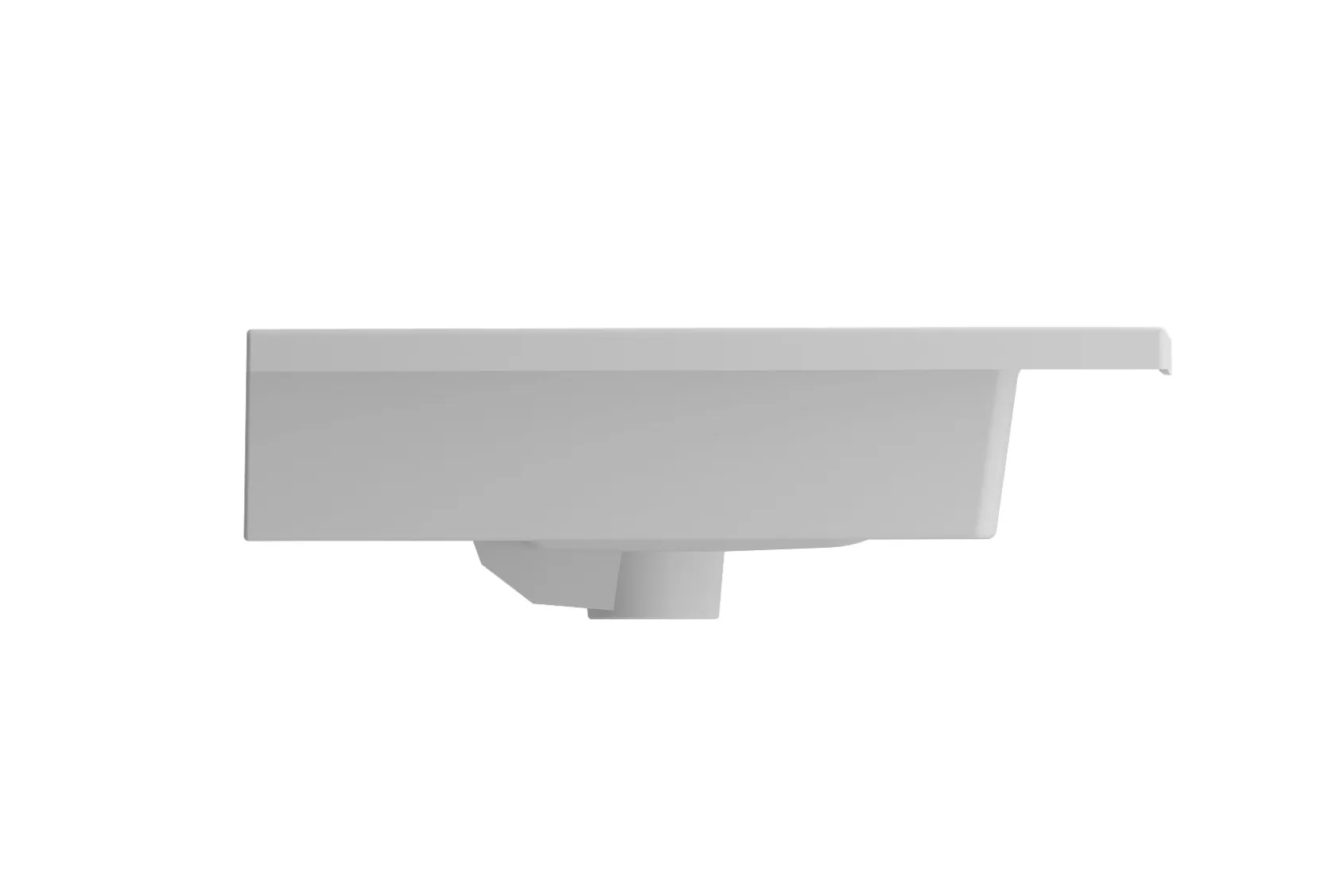 BOCCHI Ravenna 32" Rectangle Wallmount Fireclay Bathroom Sink, Matte White, 3 Faucet Hole, 1113-002-0127