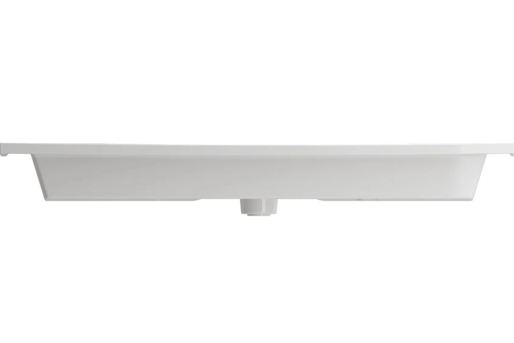 BOCCHI Ravenna 41" Rectangle Wallmount Fireclay Bathroom Sink, White, 3 Faucet Hole, 1105-001-0127