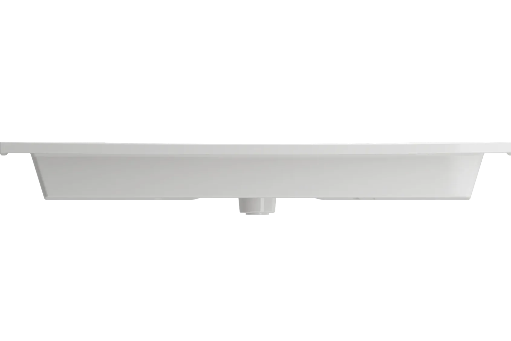 BOCCHI Ravenna 41" Rectangle Wallmount Fireclay Bathroom Sink, White, 3 Faucet Hole, 1105-001-0127