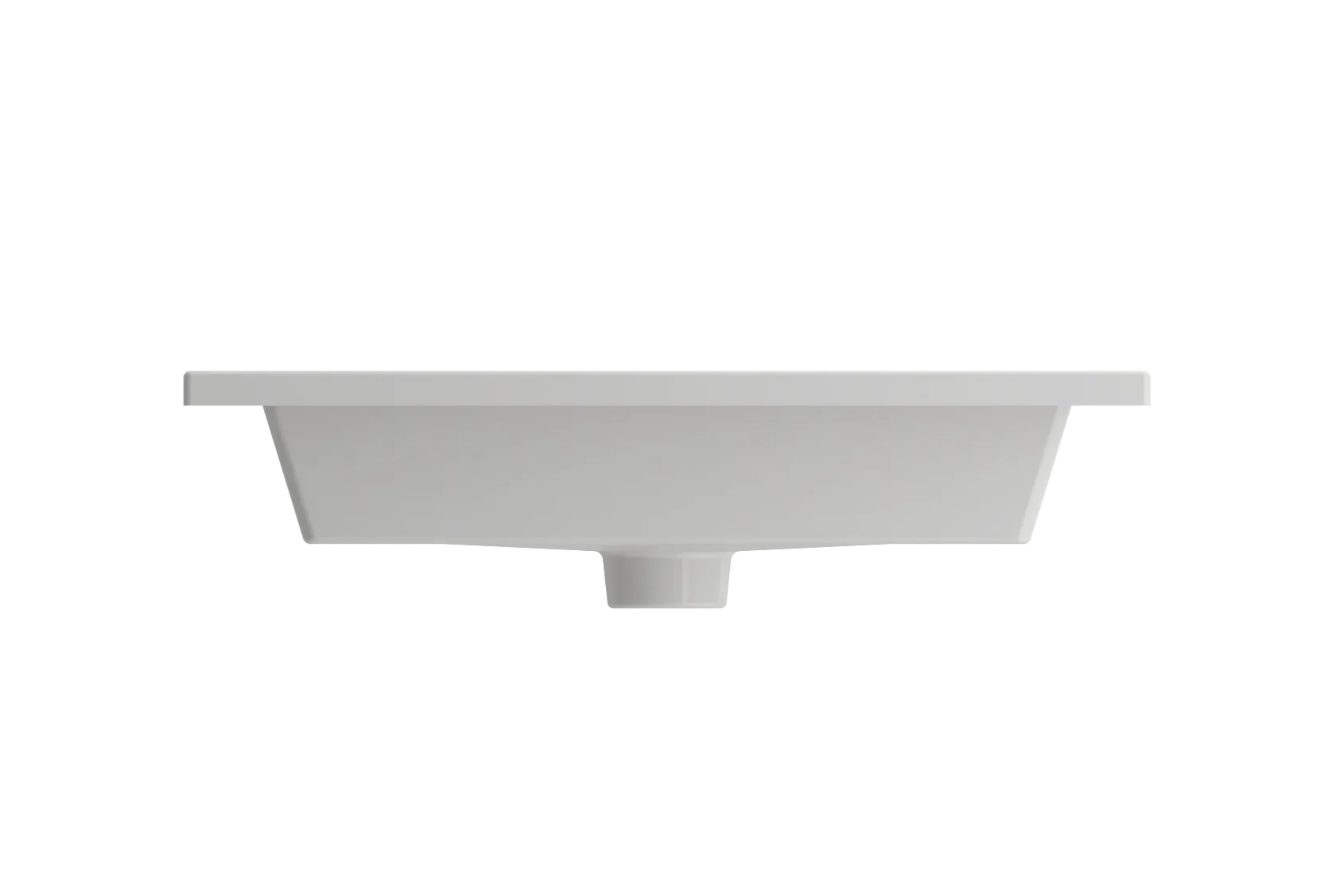 BOCCHI Ravenna 25" Rectangle Wallmount Fireclay Bathroom Sink, White, 3 Faucet Hole, 1161-001-0127