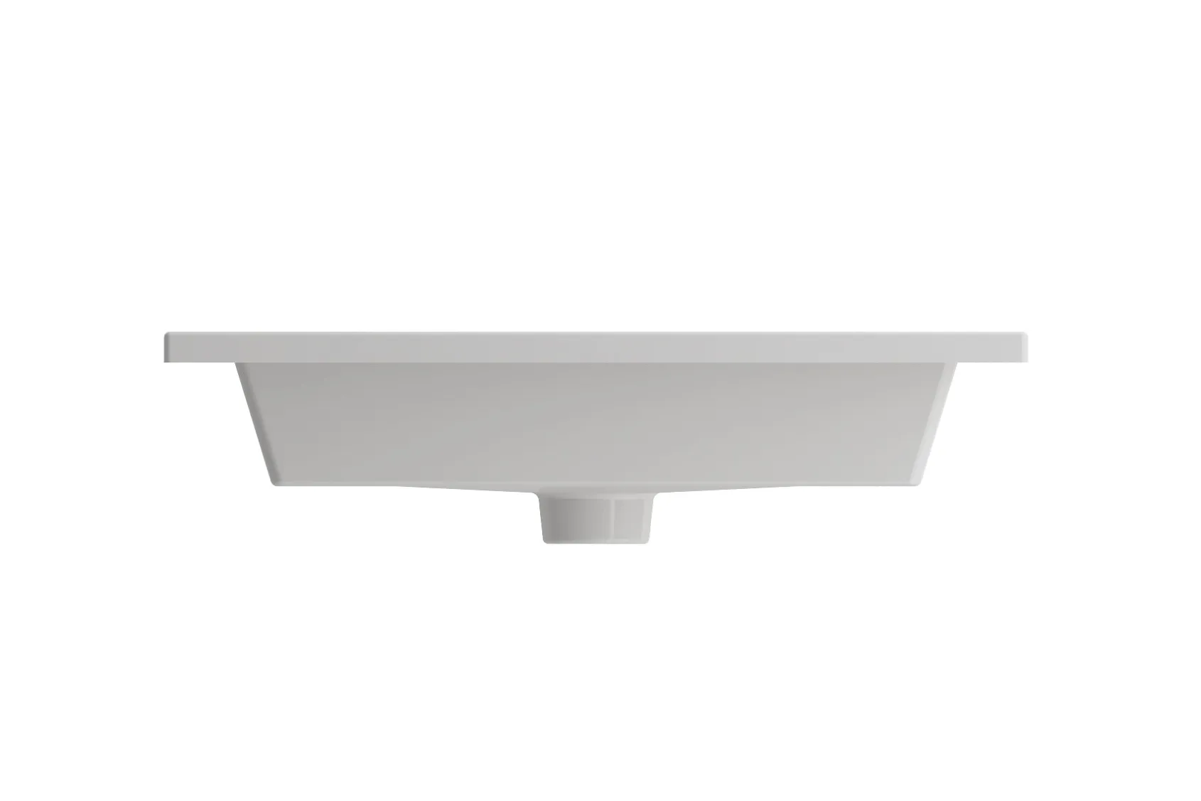BOCCHI Ravenna 25" Rectangle Wallmount Fireclay Bathroom Sink, White, Single Faucet Hole, 1161-001-0126