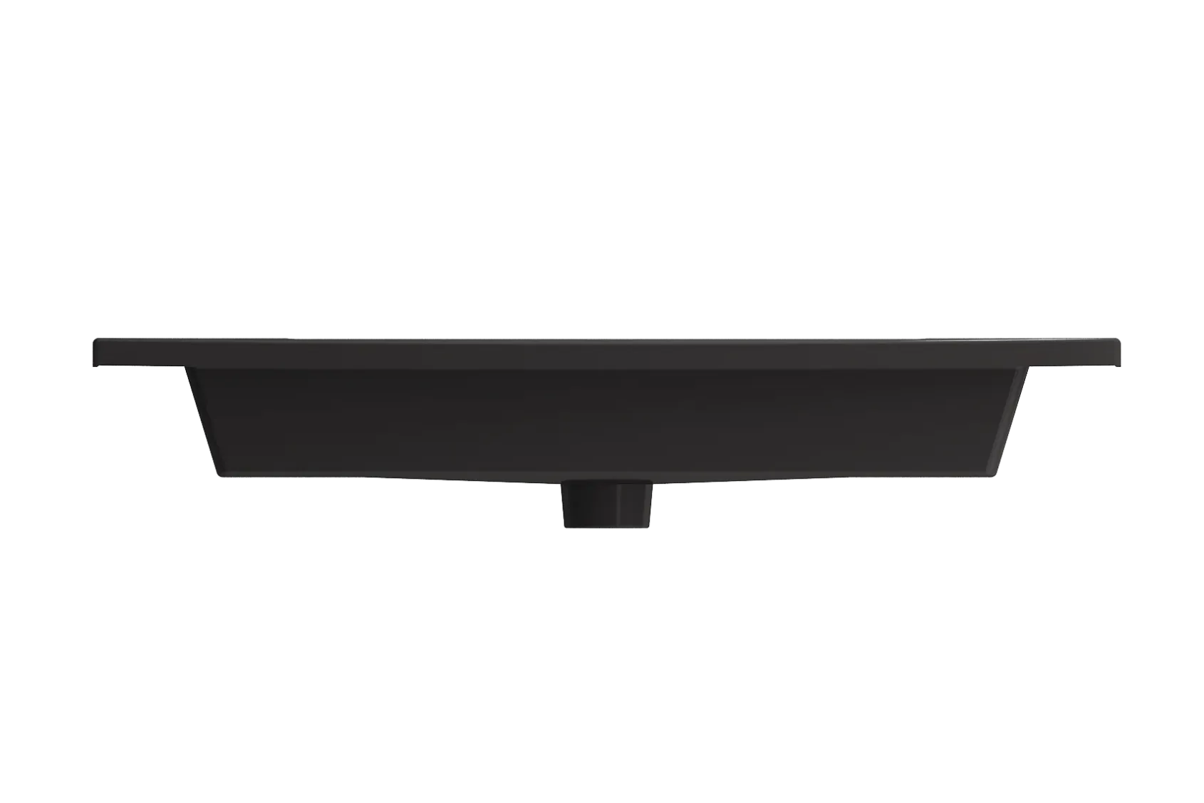 BOCCHI Ravenna 32" Rectangle Wallmount Fireclay Bathroom Sink, Matte Black, 3 Faucet Hole, 1113-004-0127