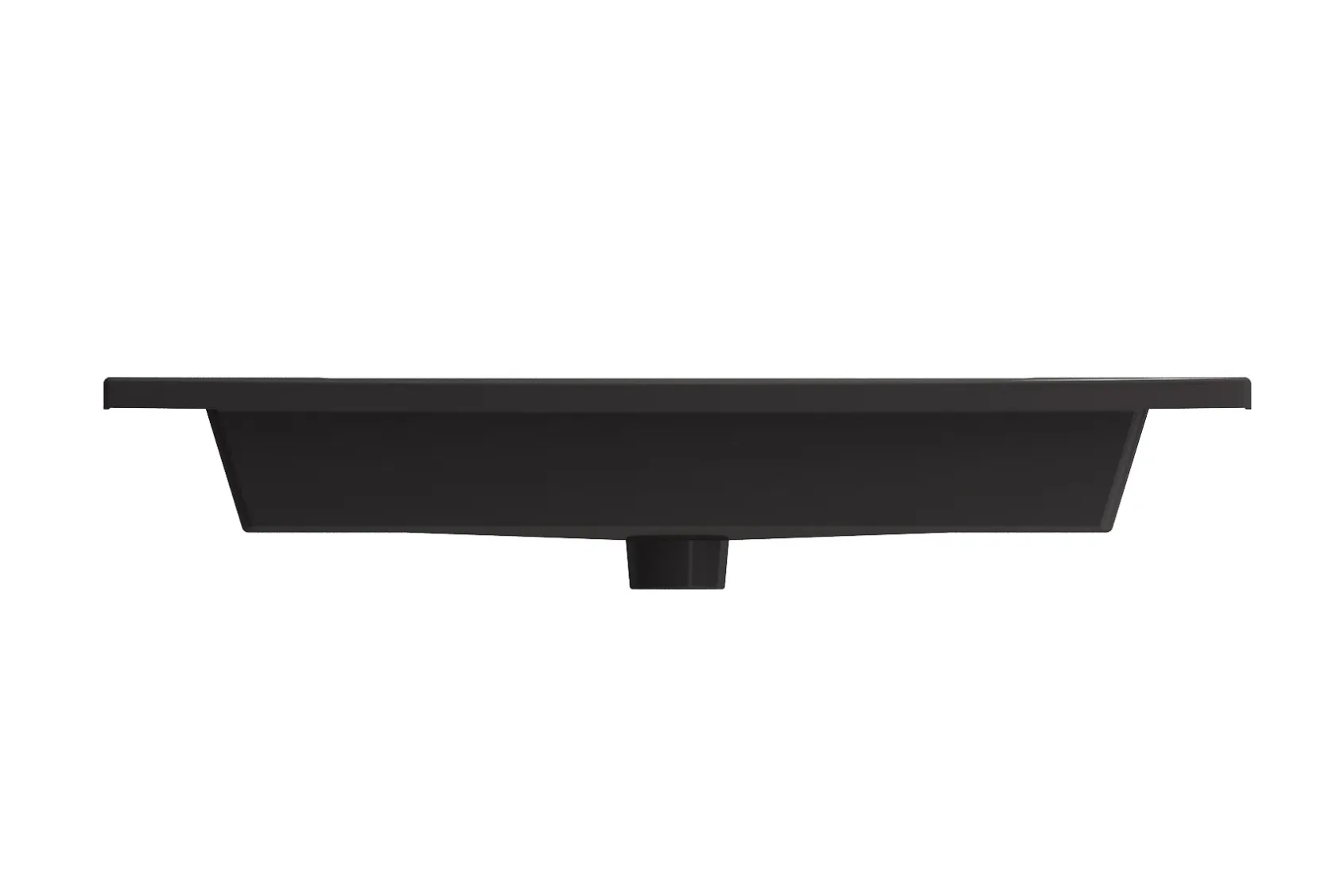 BOCCHI Ravenna 32" Rectangle Wallmount Fireclay Bathroom Sink, Matte Black, 3 Faucet Hole, 1113-004-0127