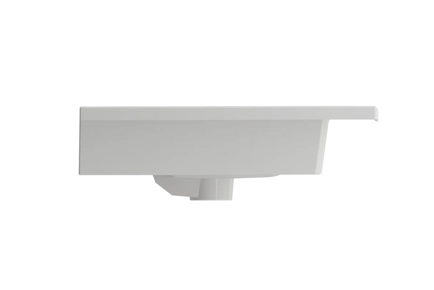 BOCCHI Ravenna 32" Rectangle Wallmount Fireclay Bathroom Sink, White, 3 Faucet Hole, 1113-001-0127