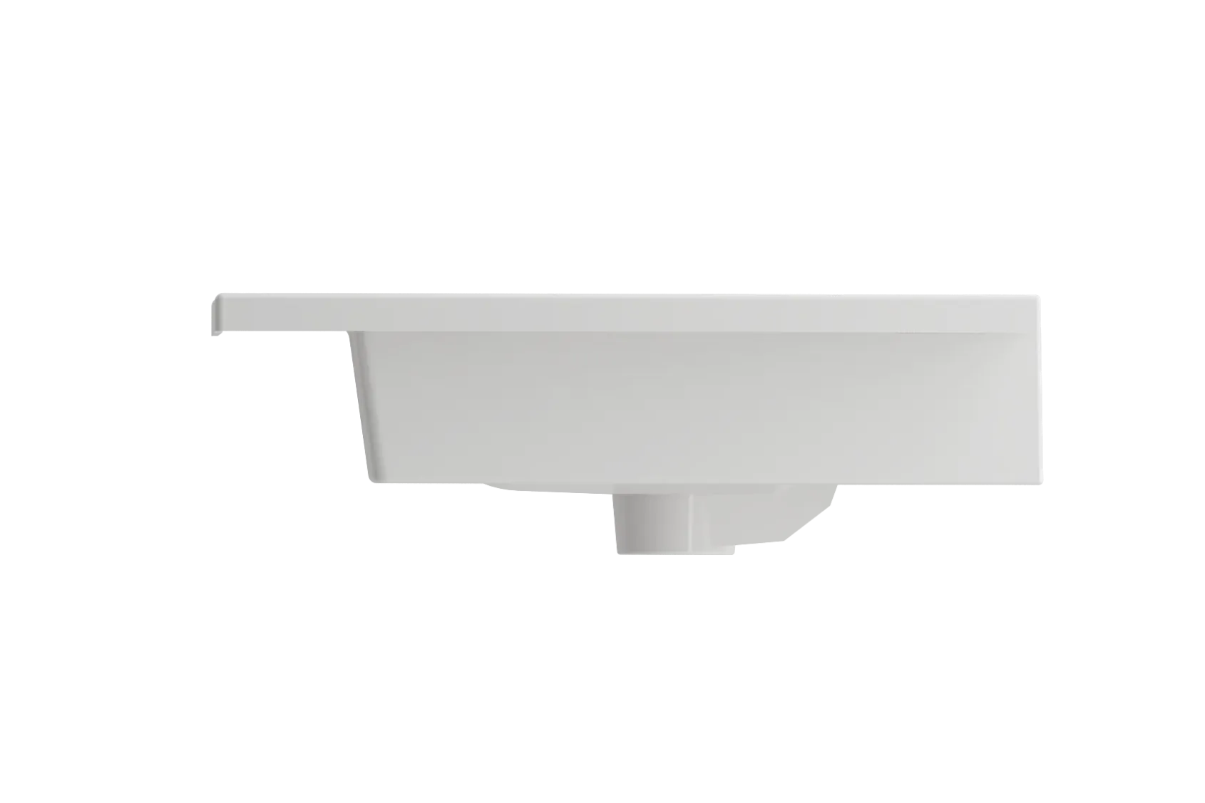 BOCCHI Ravenna 32" Rectangle Wallmount Fireclay Bathroom Sink, White, 3 Faucet Hole, 1113-001-0127