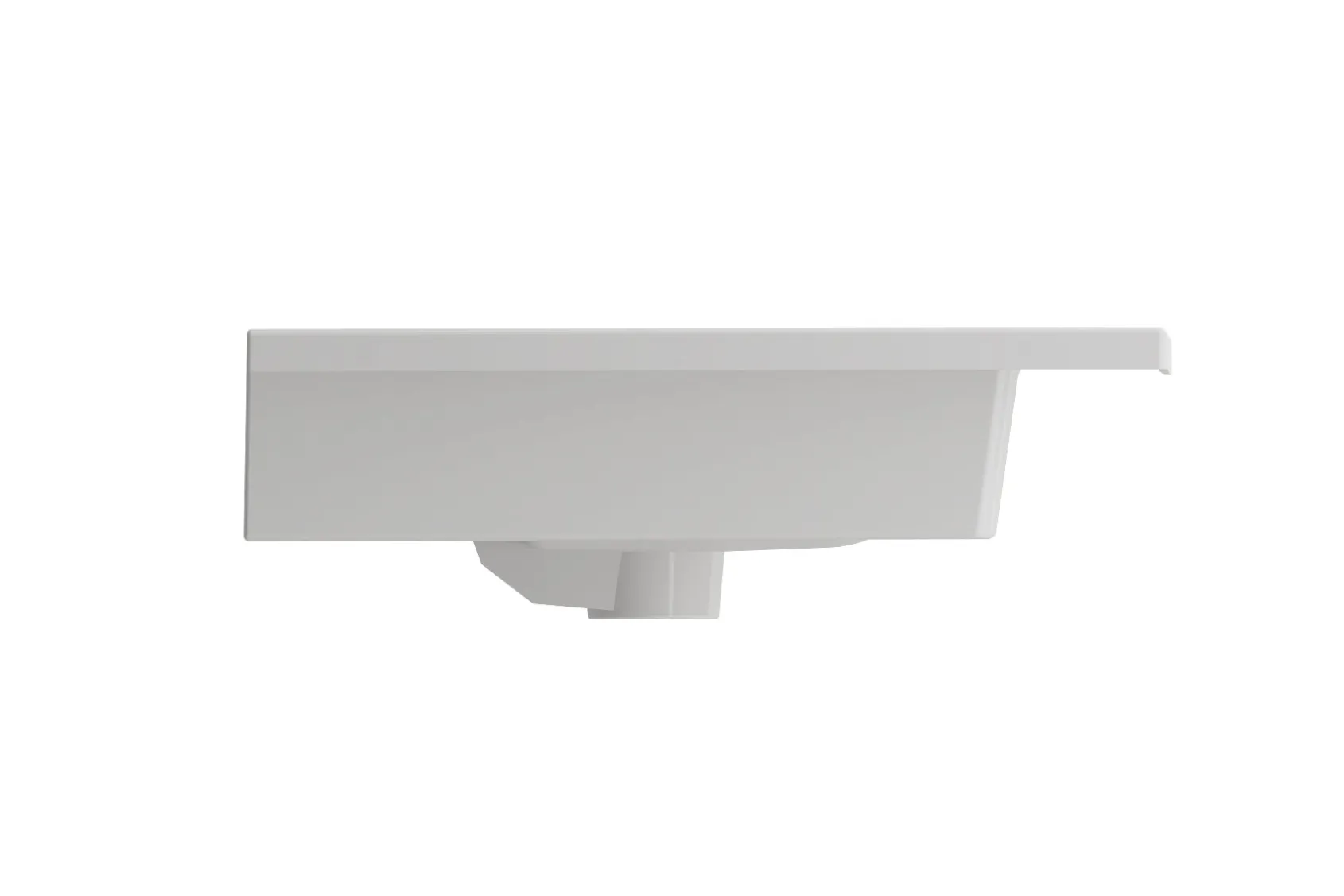 BOCCHI Ravenna 32" Rectangle Wallmount Fireclay Bathroom Sink, White, 3 Faucet Hole, 1113-001-0127