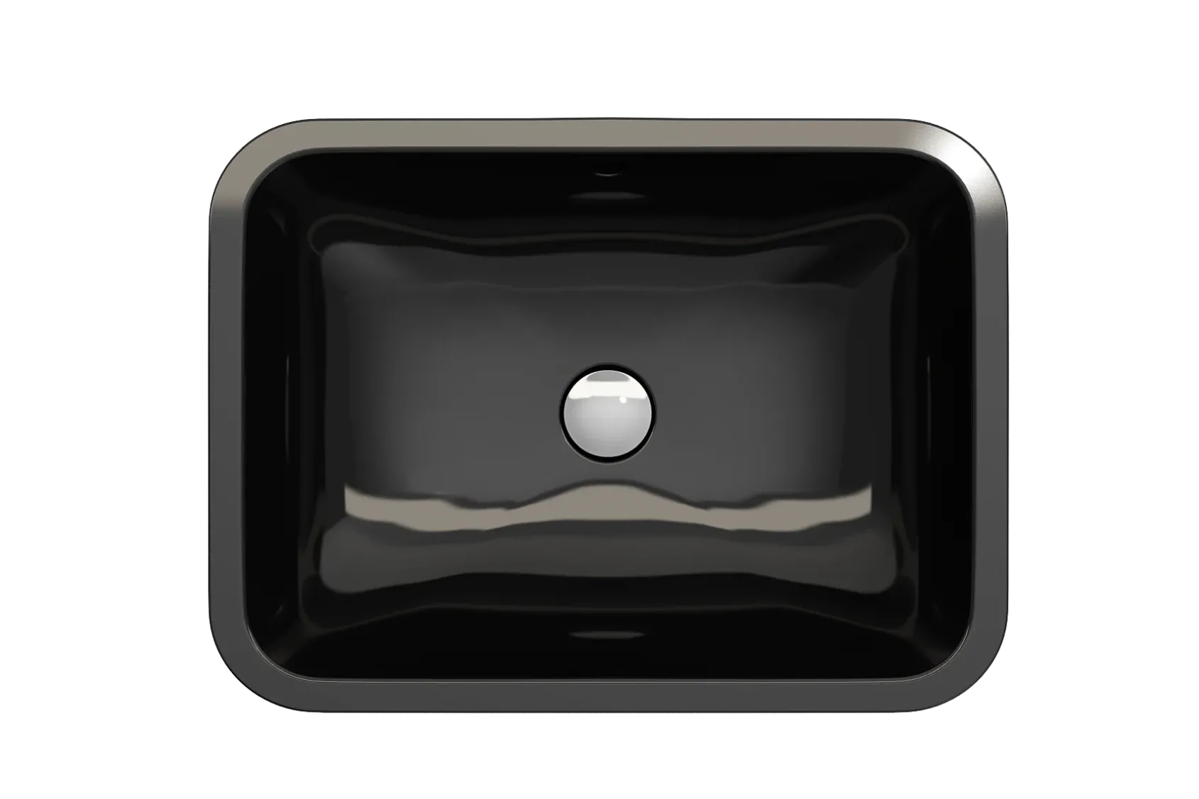 BOCCHI Scala 22" Rectangle Undermount Fireclay Bathroom Sink, Black, 1006-005-0125
