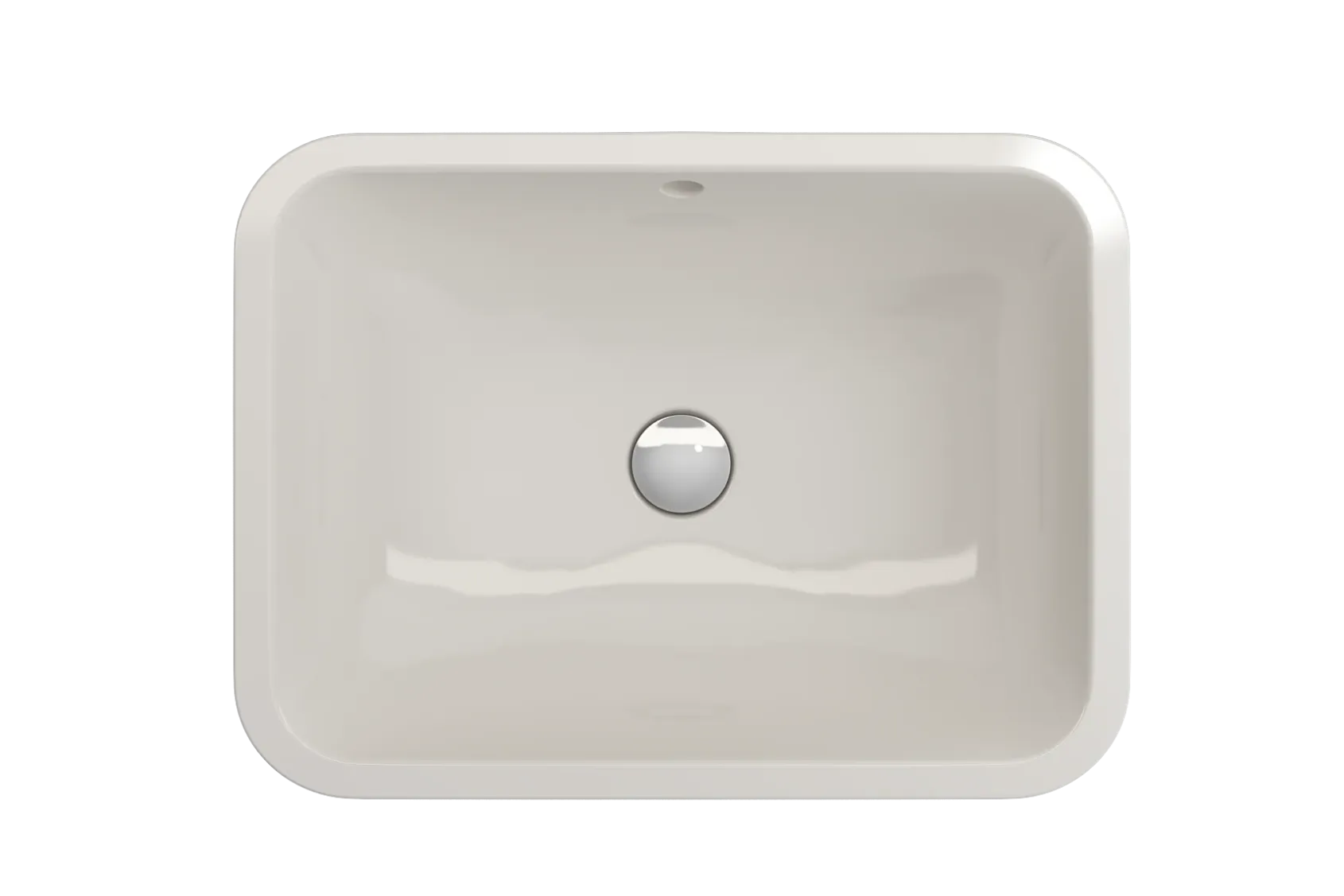 BOCCHI Scala 22" Rectangle Undermount Fireclay Bathroom Sink, Biscuit, 1006-014-0125