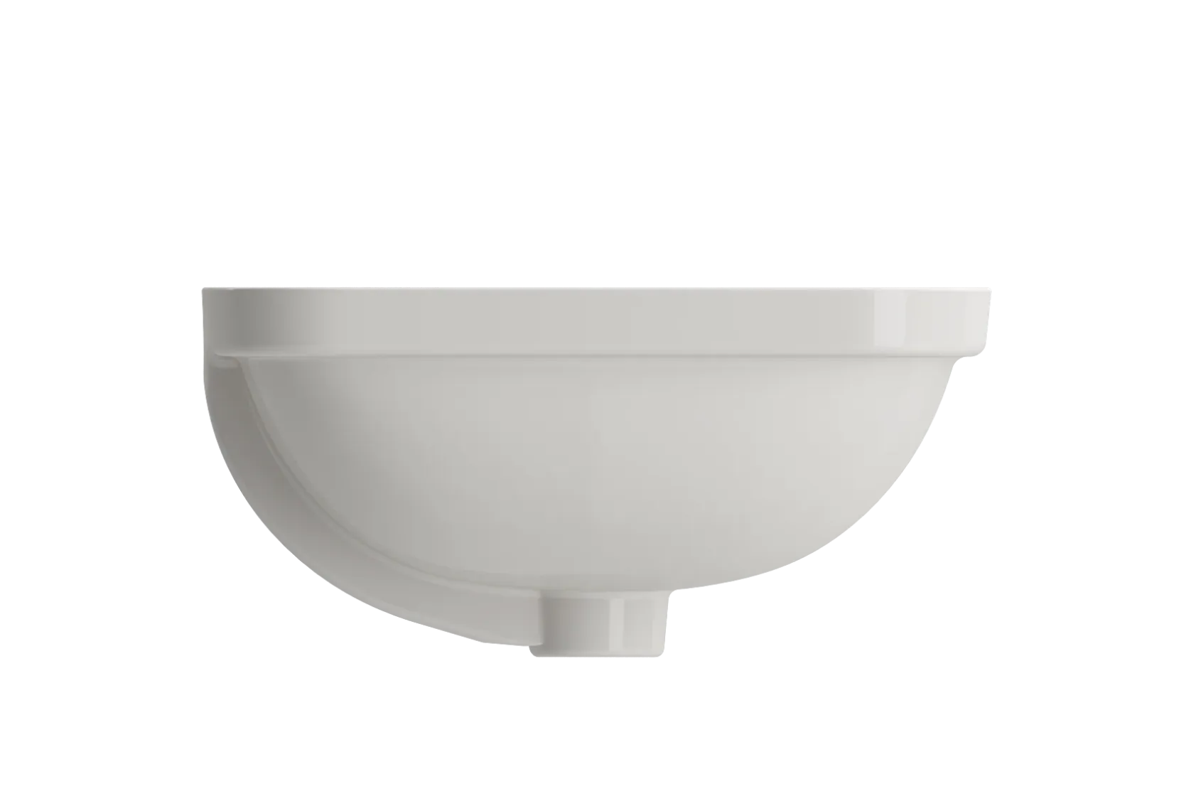 BOCCHI Scala 22" Rectangle Undermount Fireclay Bathroom Sink, Biscuit, 1006-014-0125