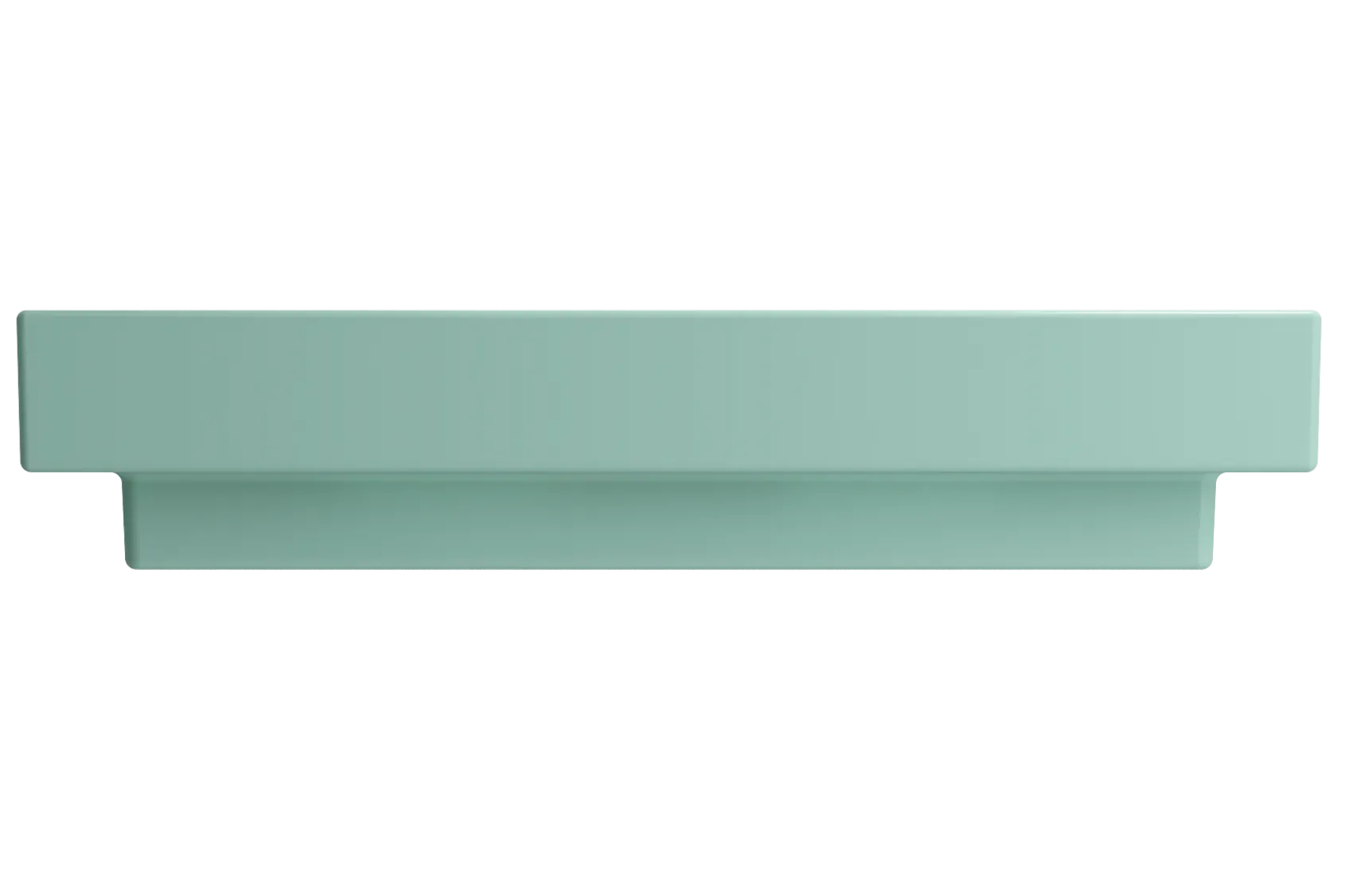 BOCCHI Scala 32" Rectangle Wallmount Fireclay Bathroom Sink, Matte Mint Green, 3 Faucet Hole, 1078-033-0127