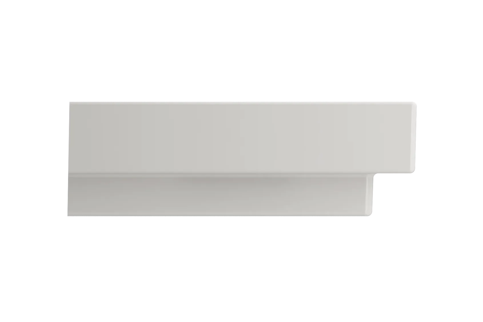 BOCCHI Scala 32" Rectangle Wallmount Fireclay Bathroom Sink, Biscuit, 3 Faucet Hole, 1078-014-0127