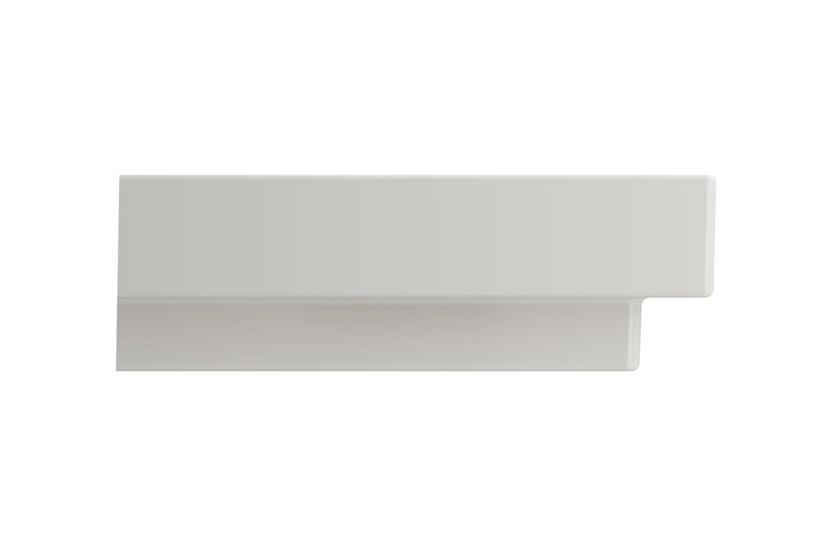 BOCCHI Scala 32" Rectangle Wallmount Fireclay Bathroom Sink, Biscuit, 3 Faucet Hole, 1078-014-0127