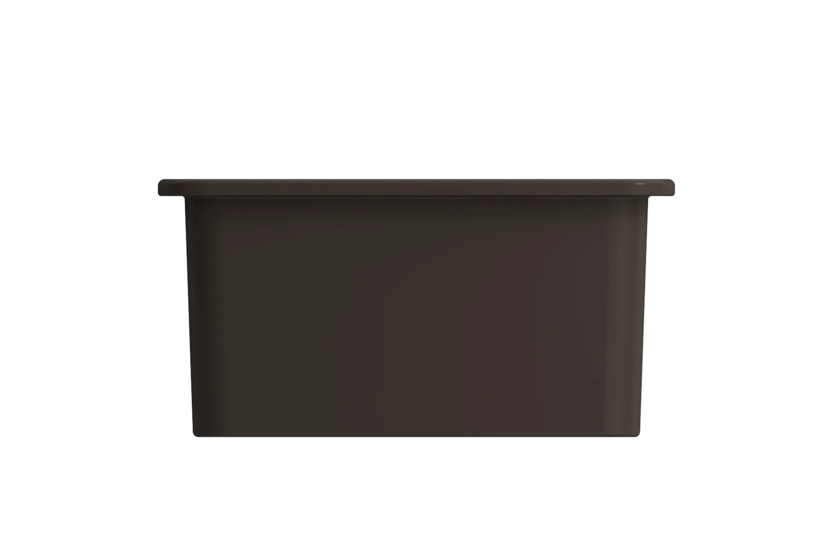 BOCCHI Sotto 18" Fireclay Undermount Single Bowl Bar Sink with Protective Bottom Grid and Strainer, Matte Brown, 1359-025-0120