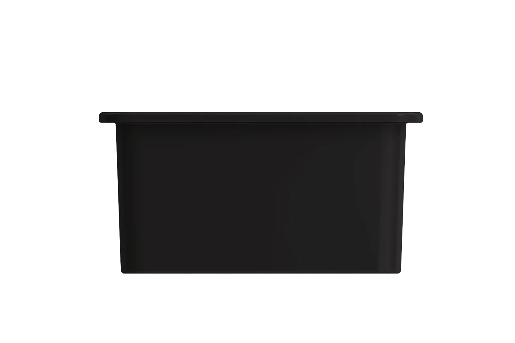 BOCCHI Sotto 18" Fireclay Undermount Single Bowl Bar Sink with Protective Bottom Grid and Strainer, Matte Black, 1359-004-0120