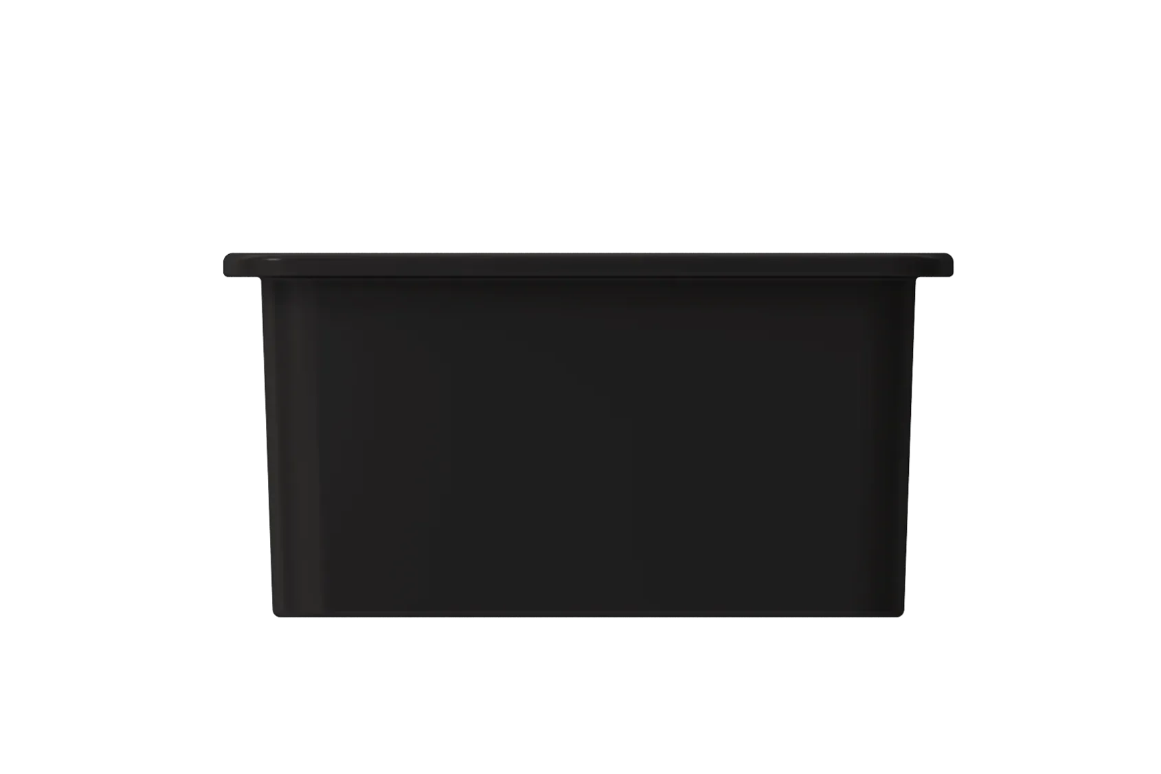 BOCCHI Sotto 18" Fireclay Undermount Single Bowl Bar Sink with Protective Bottom Grid and Strainer, Matte Black, 1359-004-0120